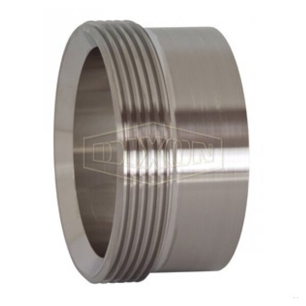 Heavy Wall Tank Ferrule, 2 in Nominal, Thread Beveled Seat End Style, 304 SS, Domestic